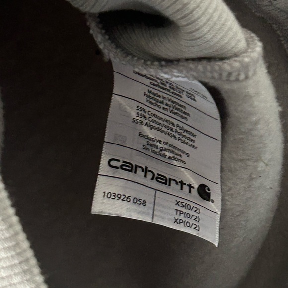 EUC Carhartt Gray Pullover Sweatshirt - Picture 8 of 8